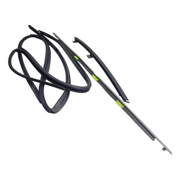 Kit Pestana Borracha Guia Traseira Esquerda Honda Civic 1999 Preto