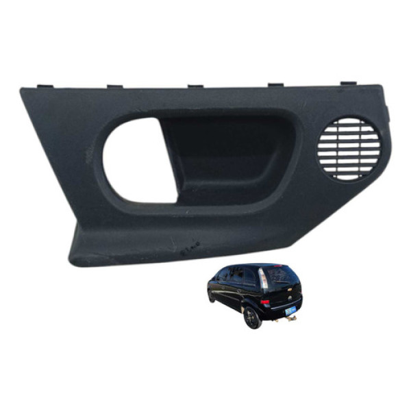 Moldura Maçaneta Interna Traseira Le Gm Meriva 011 901204925 Preto Traseira