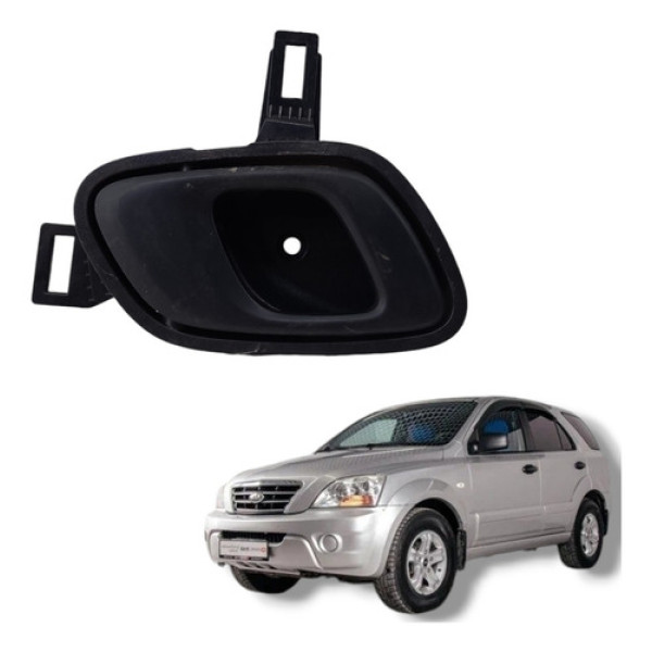 Maçaneta Interna Traseira Direita Kia Sorento 2006 A 2013 Preto Traseira
