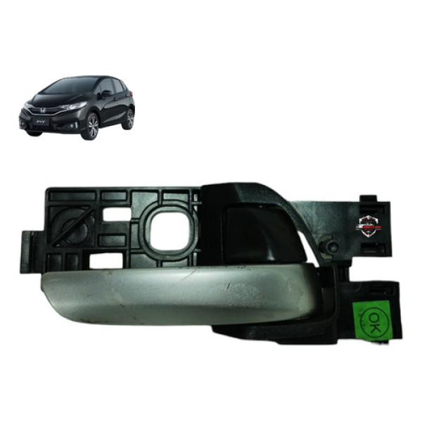 Maçaneta Interna Dianteira Direita Honda Fit 2017 Preto Dianteira