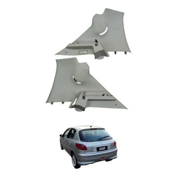 Par Suporte Tampa Bagagito Peugeot 206 2008 9625053777