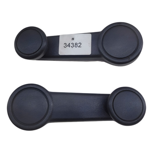 Par Manivela Vidro Porta Ford Fiesta Sedan 1.6 8v Flex 2006 Prateado