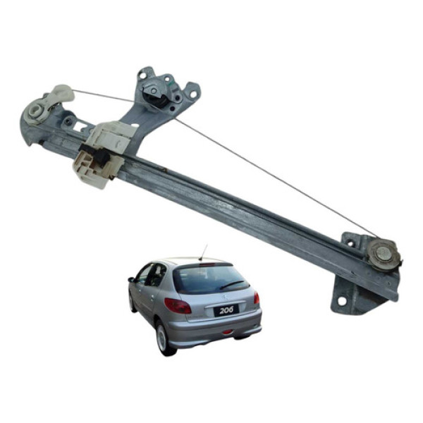 Maquina Vidro Manual Porta Tras Le Peugeot 206 08 9623109780