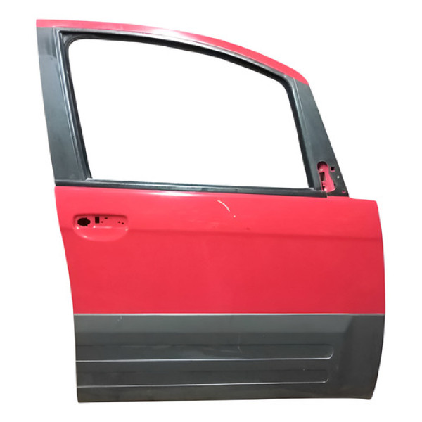 Porta Dianteira Direita Fiat Idea Adventure 2006 2010 Dianteira Direita Vermelha