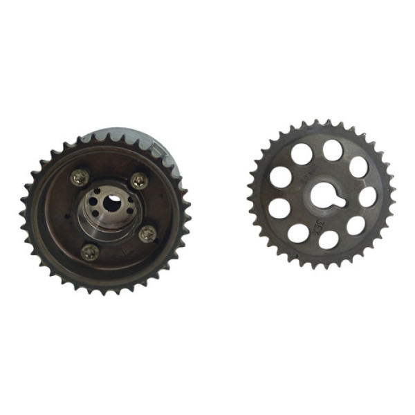 Par Polia Comando Valvula Hyundai Hb20 1.0 3cc 2013 2019 Cinza