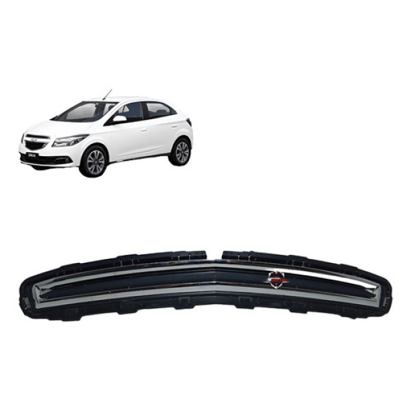 Grade Superior Parachoque Chevrolet Onix 2014 Preto