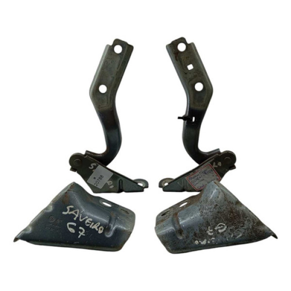 Par Braço Dobradiça Capo Vw Gol Saveiro Voyage Fox 2010 2018