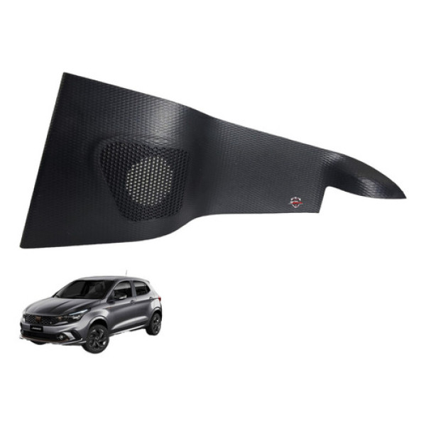 Acabamento Porta Traseira Direita Fiat Argo 2019 Traseira Direito Preto