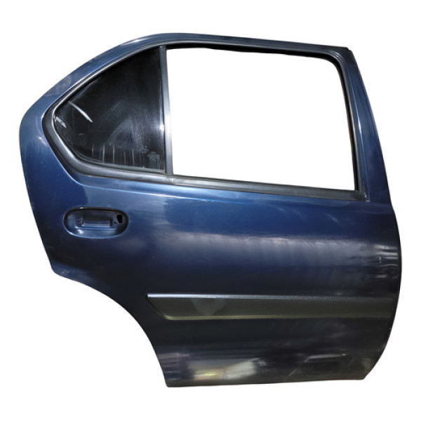 Porta Traseira Ld Ford Fiesta Sedan 2000 Traseira Direita Azul