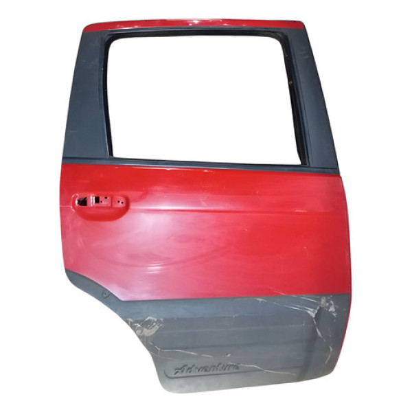 Porta Traseira Ld Fiat Idea 2007 1.4 Traseira Direito Vermelho