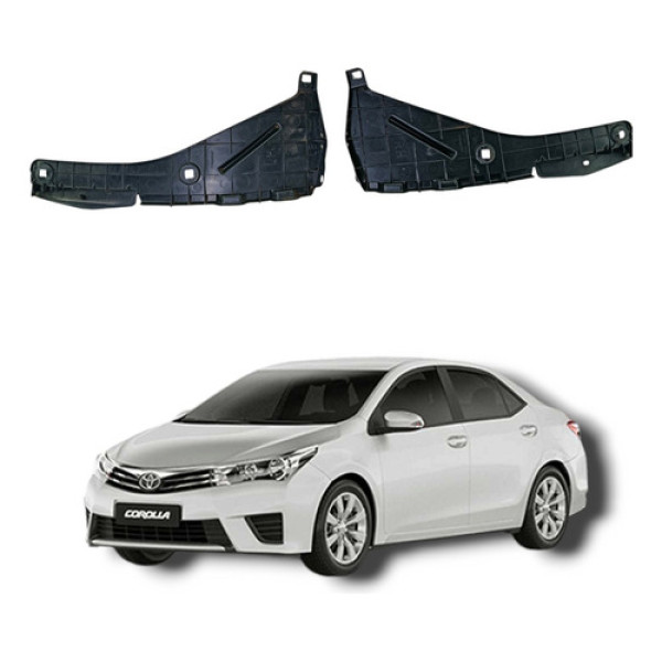 Par Suporte Parachoque Traseiro Toyota Corolla 2016