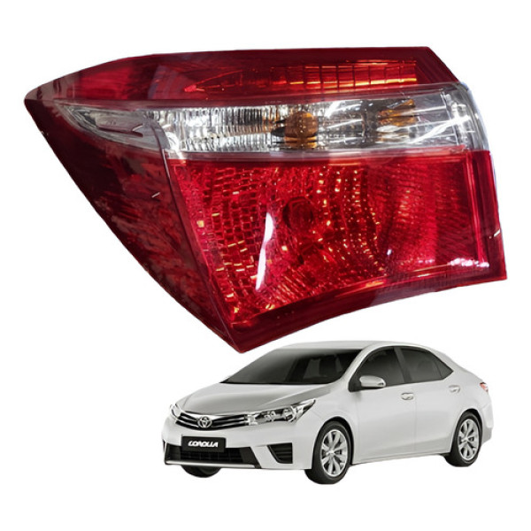 Lanterna Traseira Esquerda Toyota Corolla 2016 Original Esquerdo/motorista Água