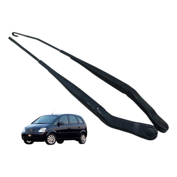 Par Braço Limpador Parabrisa Gm Meriva 2003 2011 93294358 Esquerdo