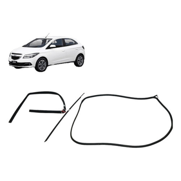 Jogo Borracha Porta Dianteira Direita Chevrolet Onix 2014