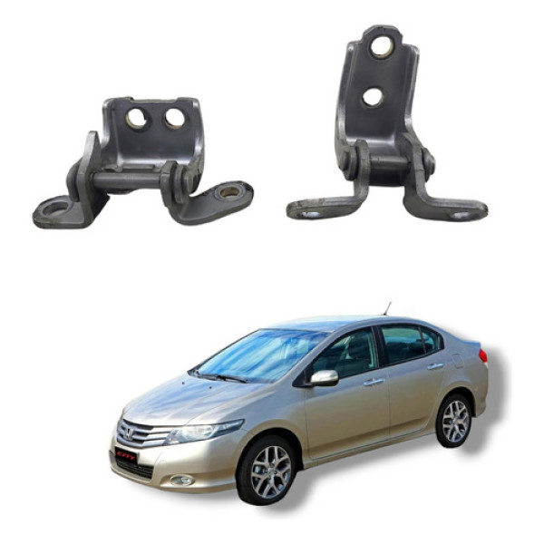 Par Dobradiças Porta Traseira Esquerda Honda City 2009 2013