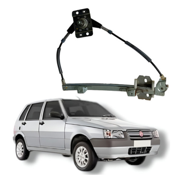 Maquina Vidro Manual Traseira Direita Fiat Uno Mille 2008