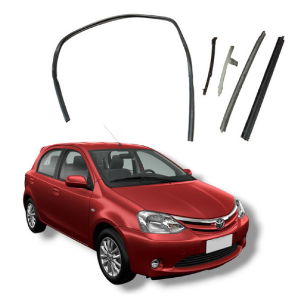 Jogo Borracha Porta Traseira Direita Toyota Etios 2012 2020