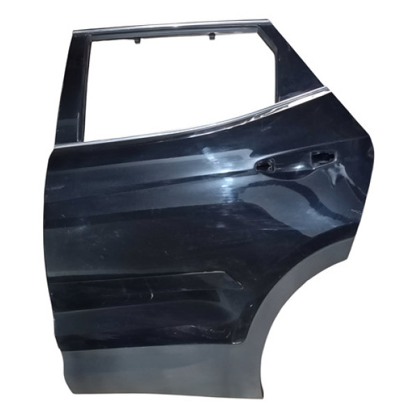 Porta Traseira Le Hyundai Santa Fé  2012 Traseira Esquerdo Preto
