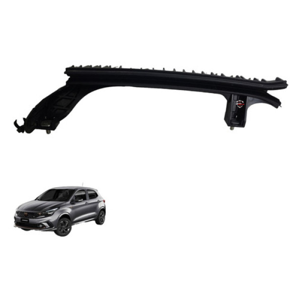 Guia Caneleta Vidro Dianteiro Esquerdo Fiat Argo 2019 Preto