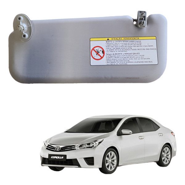 Quebra Sol Bege Esquerdo Motorista Toyota Corolla 2016 Orig
