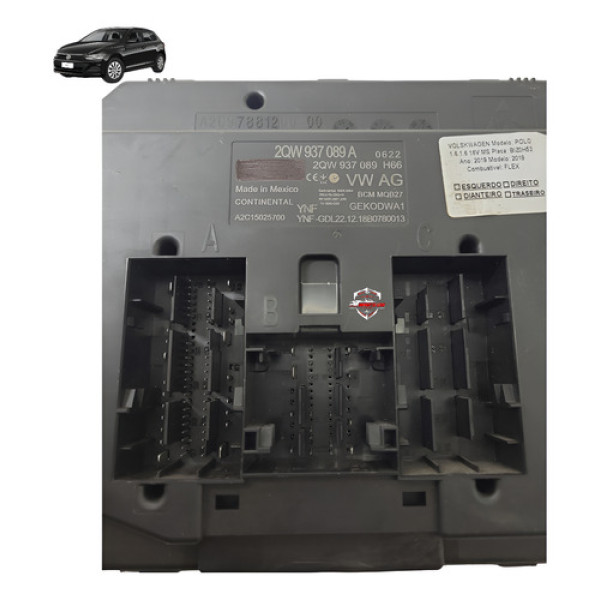 Módulo Conforto Volkswagen Polo 1.6 16v 2019
