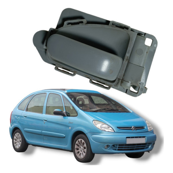 Maçaneta Interna Traseira Direita Citroën Xsara Picasso 2004 Cinza Traseira