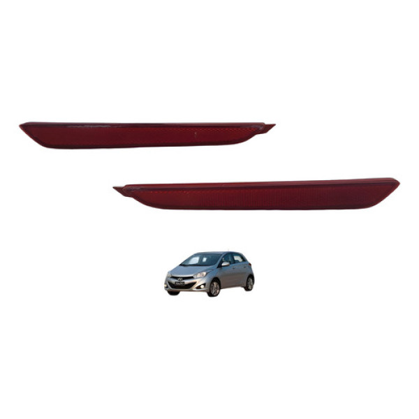 Par Refletor Olho Gato Hyundai Hb20 2013 924061s000 Verde-escuro