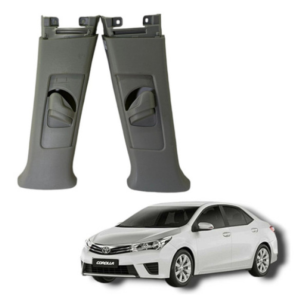 Par Acabamento Superior Coluna Central Toyota Corolla 2016