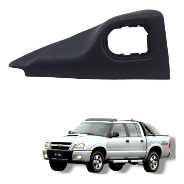 Retrovisor Moldura Acabamento Botão Esquerdo S10 2013 A 2014