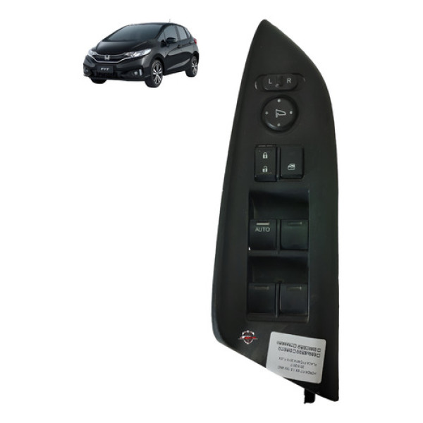 Comando Vidro Elétrico Dianteiro Esquerdo Honda Fit 2017