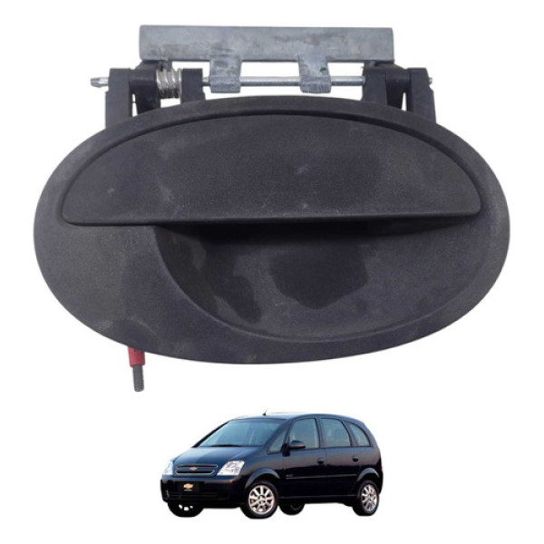 Maçaneta Externa Porta Traseira Ld Gm Meriva 2011 24424876 Preto Traseira