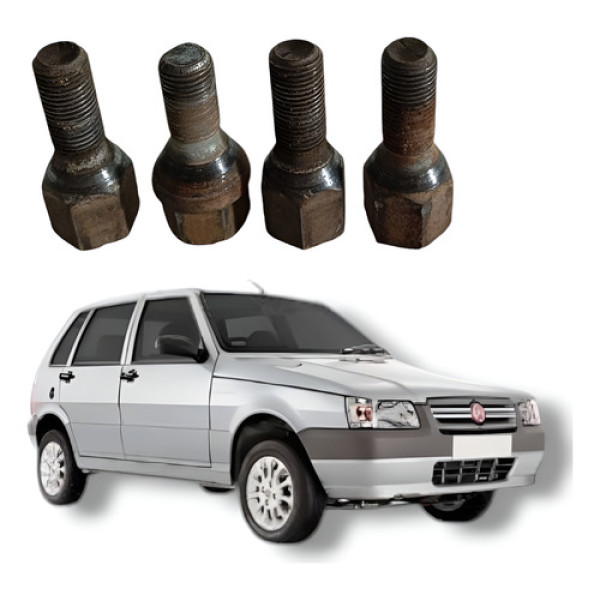 Jogo Parafuso Roda Fiat Uno Mille Fire Flex 2008