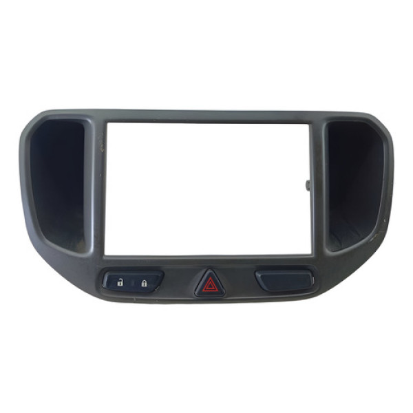 Moldura Rádio Chevrolet Onix Cobalt Spin 2011 2014 Cinza