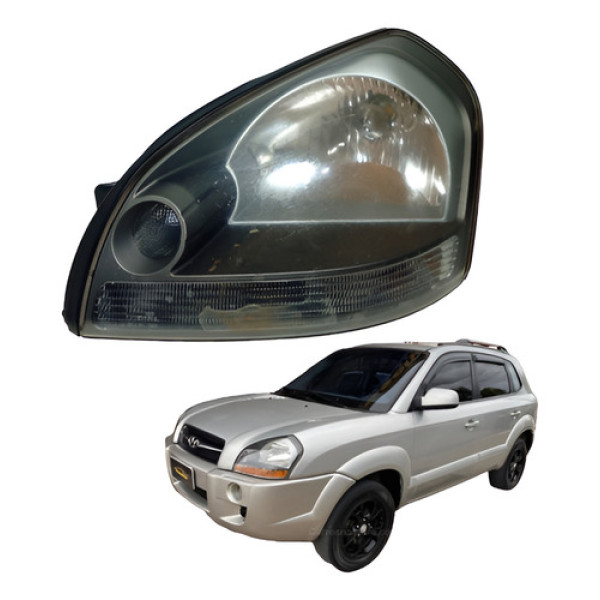 Farol Esquerdo Hyundai Tucson 06 2020 Esquerdo/motorista