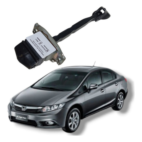 Limitador Porta Dianteira Direita Honda Civic Lxs 2012 2016 Dianteira Direito Preto