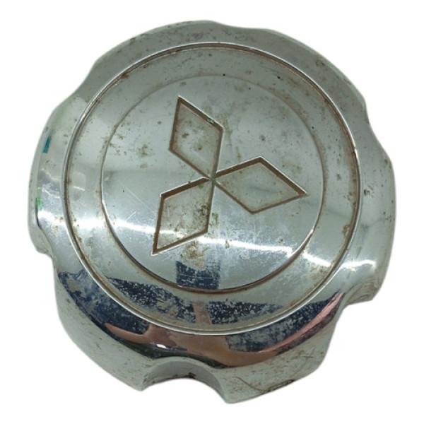 Calota Central Roda Mitsubishi L200 2003 2006 Prata