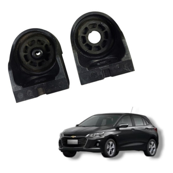 Par Suporte Radiador Superior Coxim Turbo Gm Onix 2020 2023