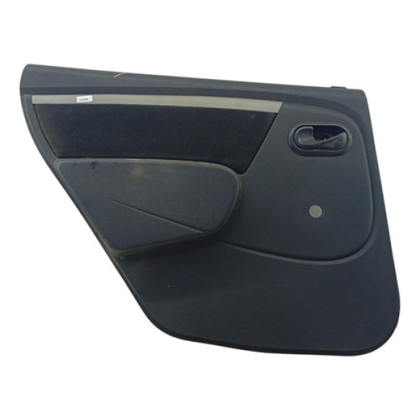 Forro Porta Traseiro Esquerdo Renault Logan 2010 Preto