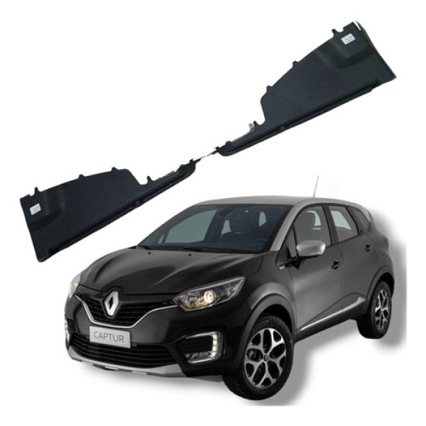 Par Suporte Tampão Bagagito Renault Captur 2018 A 2021 Preto