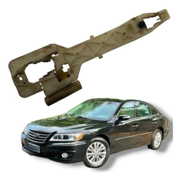 Suporte Maçaneta Dianteira Esquerda Hyundai Azera 2009 2011 Branco Amarelado