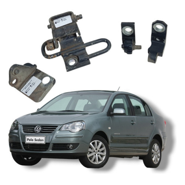 Kit Dobradiça Porta Dianteira Direita Polo Sedan 2008 2013