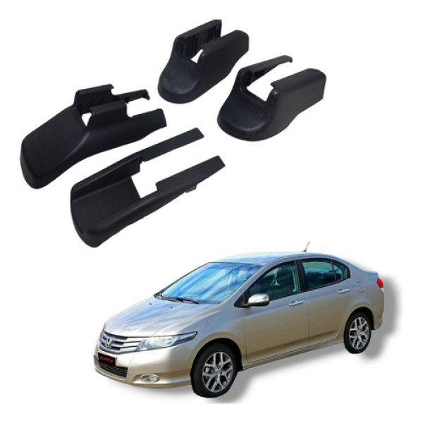 Kit Acabamento Banco Dianteiro Direito Honda City 2009 2013 Preto