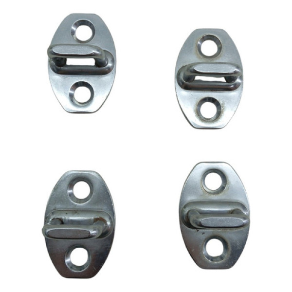 Jogo Batente Fechadura Vw Gol Voyage 2008 2016 Cinza