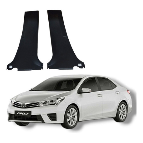 Par Acabamento Inferior Coluna Central Toyota Corolla 2016