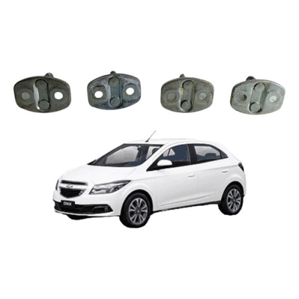 Jogo Batente Porta Chevrolet Onix Prisma 2014 A 2019