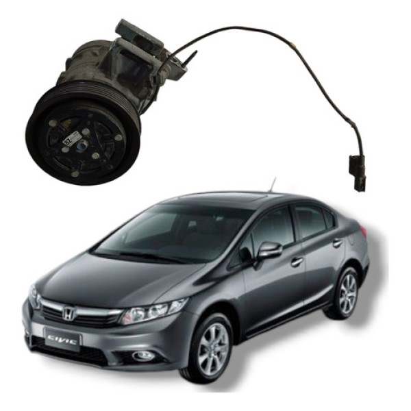 Compressor Ar Condicionado Honda Civic Lxs 1.8 2012 2016