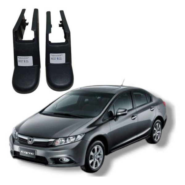 Par Acabamento Trilho Banco Traseiro Direito Civic Lxs 12 16 Preto