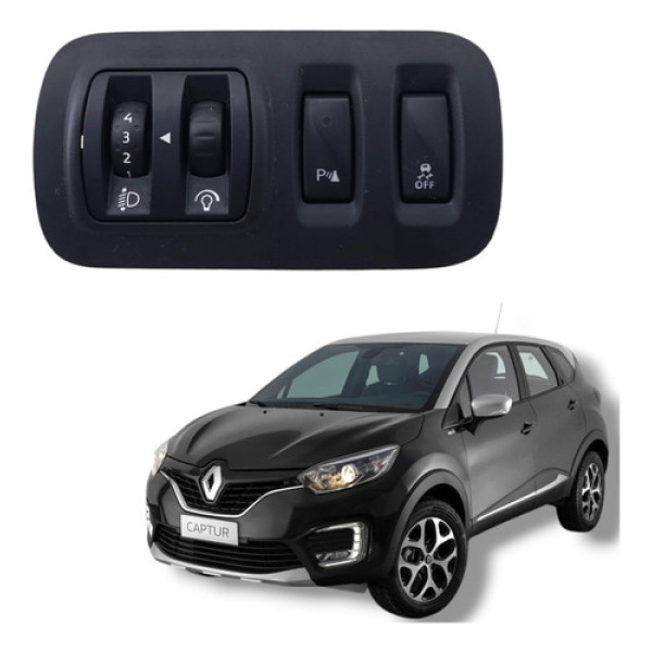Comando Farol Milha Regulagem Renault Captur 2018 A 2021