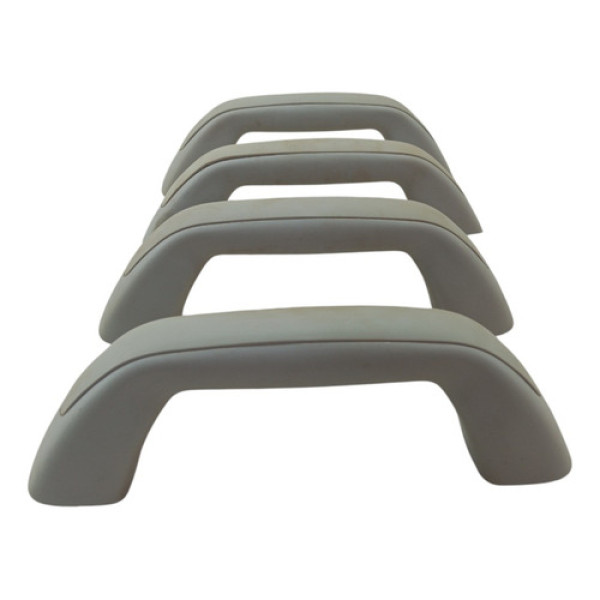 Kit Alca Teto Apoio Mao Chevrolet Gm Captiva 2011 Cinza