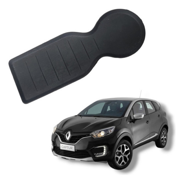 Tapete Borracha Console Renault Captur 2018 A 2021 Preto